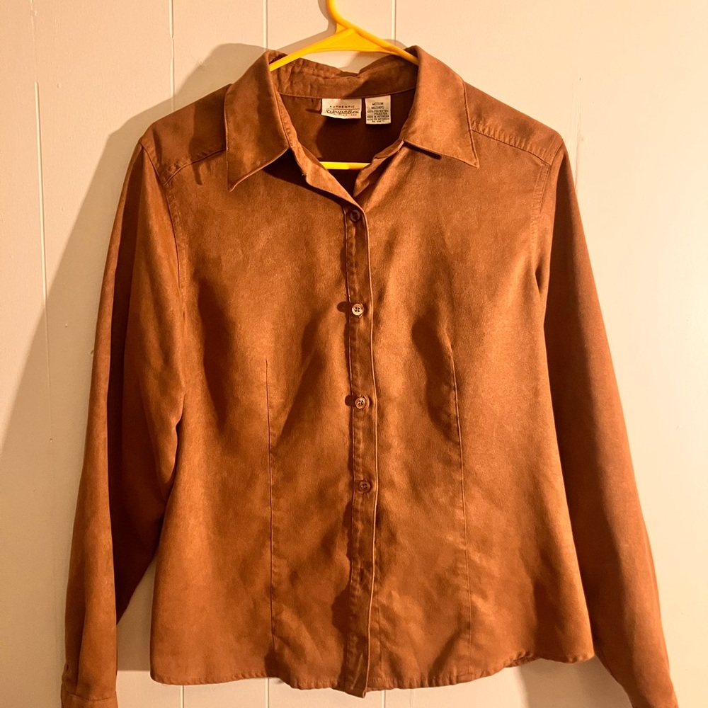 Brown Button-Up Shirt